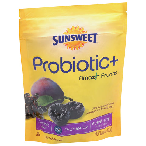 Sunsweet Amazin Probiotic+ Pitted Elderberry Prunes 6 oz