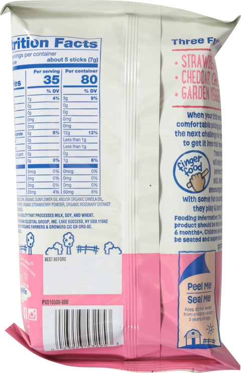 Earth's Best Organic Ages 6M+ Crunchy Sticks Strawberry Banana Teething Snack 0.56 oz