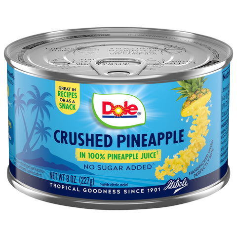 Dole Pineapple Crushed In 100% Juice 8 OZ