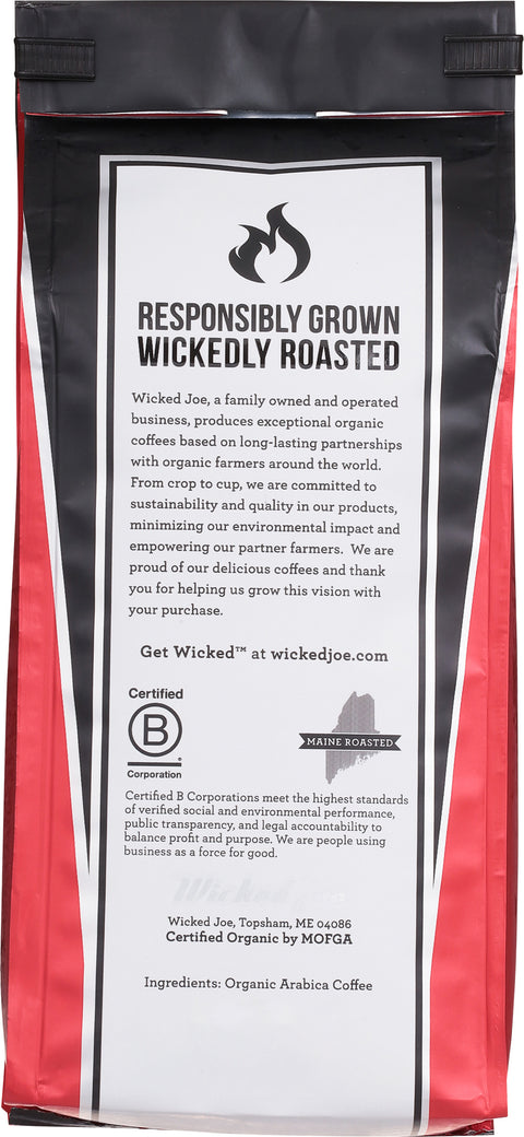 Wicked Joe Organic Wicked French Dark Roast Ground Coffee 12 OZ