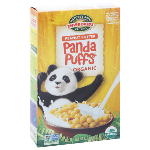 Envirokids Organic Gluten Free Peanut Butter Panda Puffs Cereal 10.6 OZ