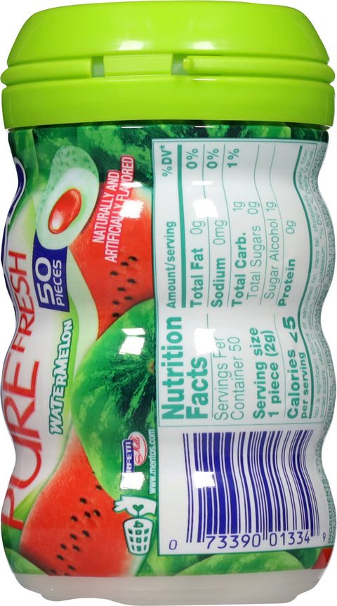 Mentos Pure Fresh Watermelon Gum 50 CT
