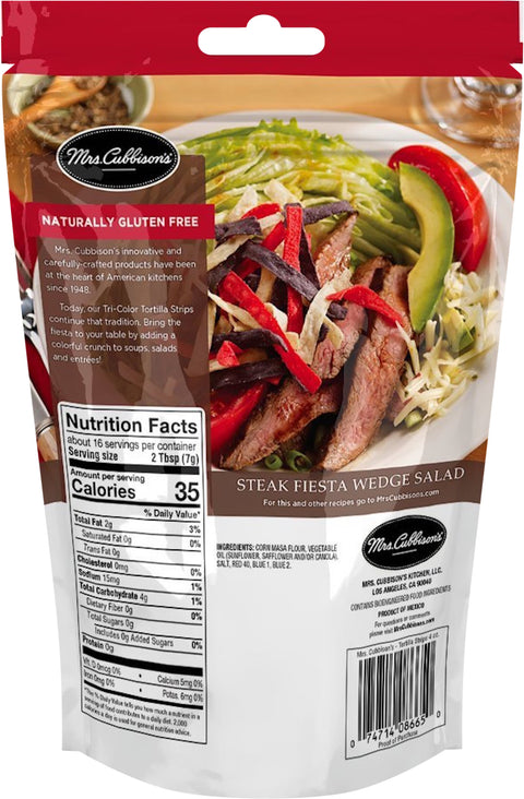 Mrs. Cubbison's Tri-Color Tortilla Strips 4 OZ