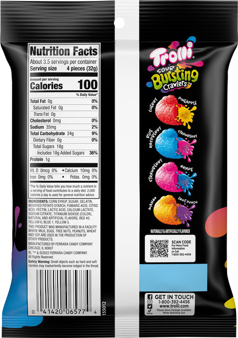 Trolli Sour Bursting Crawlers 4.25 OZ