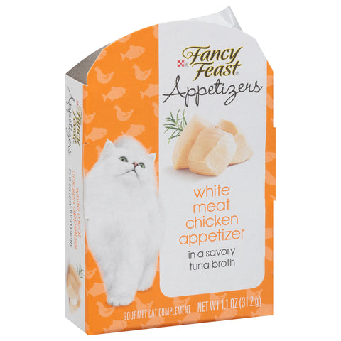 Fancy Feast Appetizers White Meat Chicken Appetizer Gourmet Cat Complement 1.1 oz