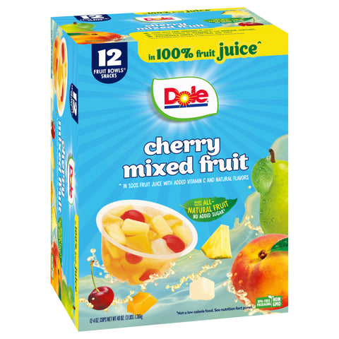 Dole Cherry Mixed Fruit Bowl 48 OZ