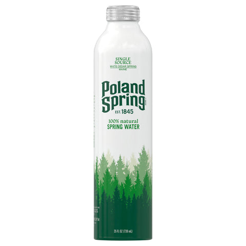Poland Spring Spring Water Aluminum Bottle 25 oz - 12 Pack