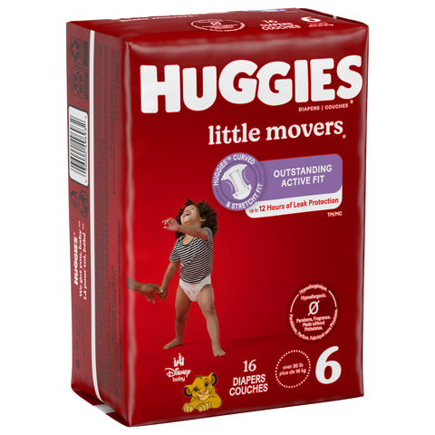 Huggies Little Movers Size 6 Diapers 16 CT