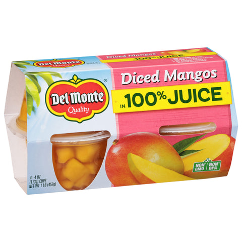 Del Monte Fruit To Go Diced Mango 16 OZ