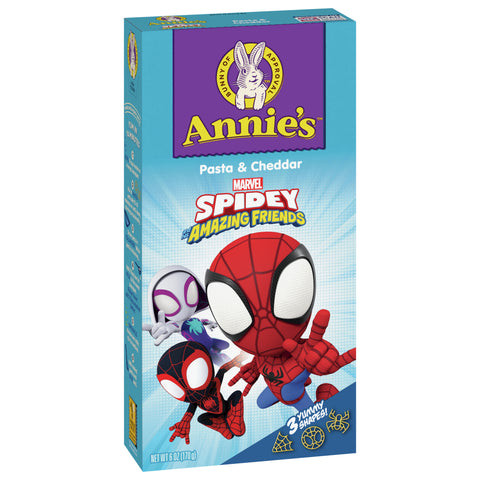 Annie's Spidey and his Amazing Friends Shapes Pasta & Cheddar 6 OZ