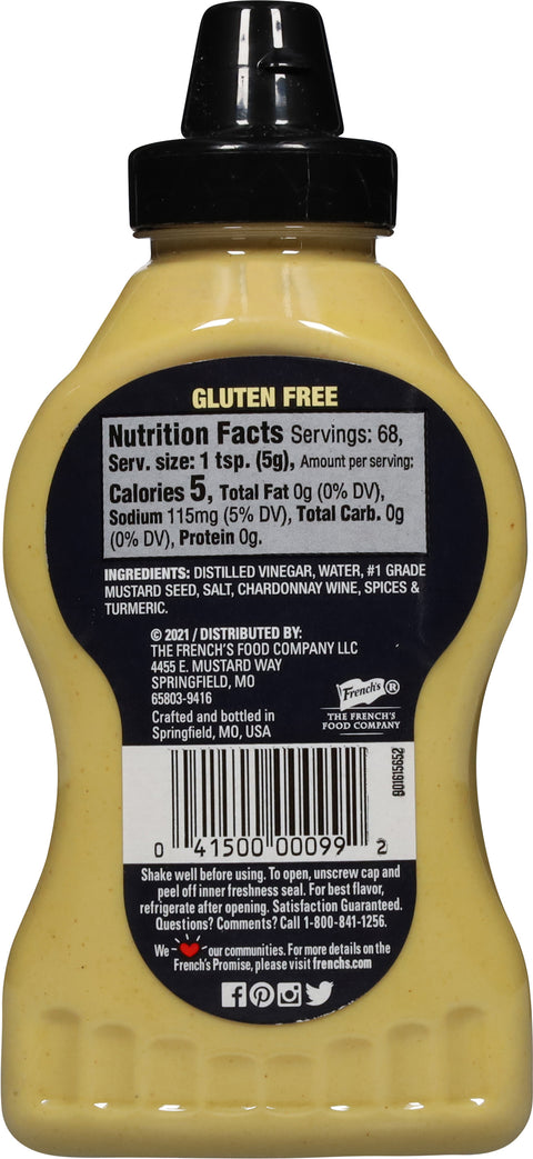 French's Mustard Dijon With Chardonnay 12 OZ