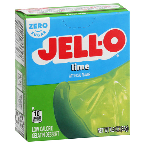Jell-O Mix Gelatin Sugar Free Lime 0.3 OZ