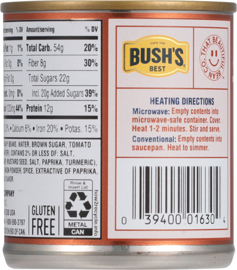 Bush's Baked Beans Best Vegetarian 8.3 OZ