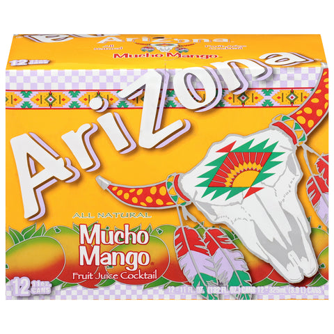 AriZona All Natural Mucho Mango Fruit Juice Cocktail 12