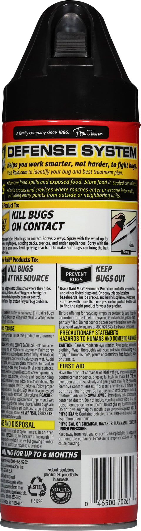 Raid Bug Killer Max Ant & Roach 14.5 OZ