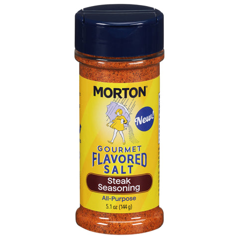 Morton Gourmet Flavored All-Purpose Steak Seasoning Salt 5.1 oz - 6 Pack