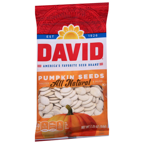 David Roasted & Salted Pumpkin Seeds 2.25 OZ
