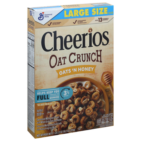 General Mills Cheerios Oats & Honey 18.2 OZ