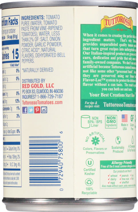 Tuttorosso Tomato Sauce 15 OZ