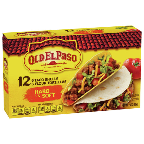 Old El Paso Shells Taco Hard & Soft 7.4 OZ