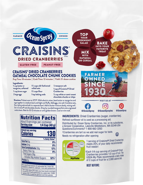 Ocean Spray Craisins Original 12 OZ