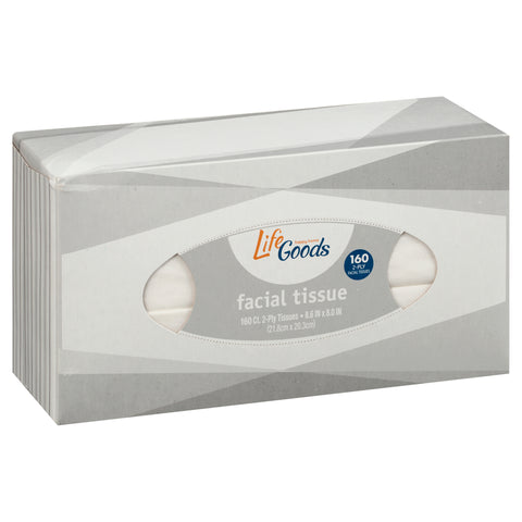 Life Goods 2-Ply Facial Tissue 160 ea - 160 CT 36 Pack