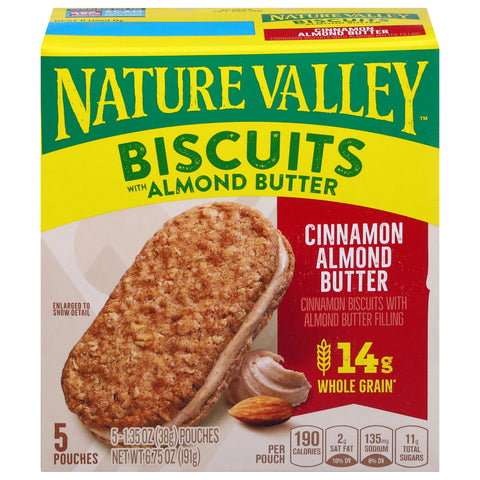 Nature Valley Biscuits Cinnamon Almond Butter 6.75 OZ