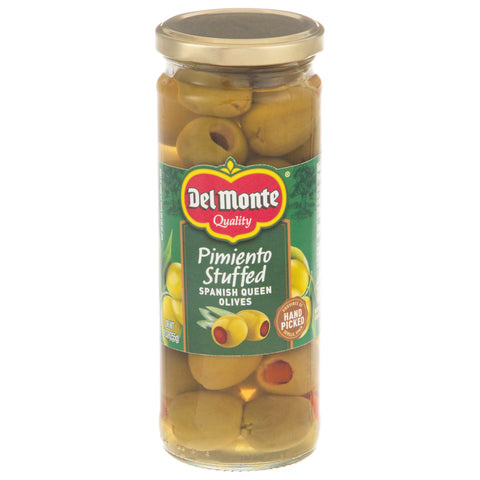Del Monte Pimiento Stuffed Spanish Queen Olives, 9 oz Jar - 6 Pack