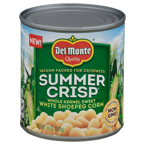 Del Monte Summer Crisp Whole Kernel Sweet White Shoepeg Corn 11 oz