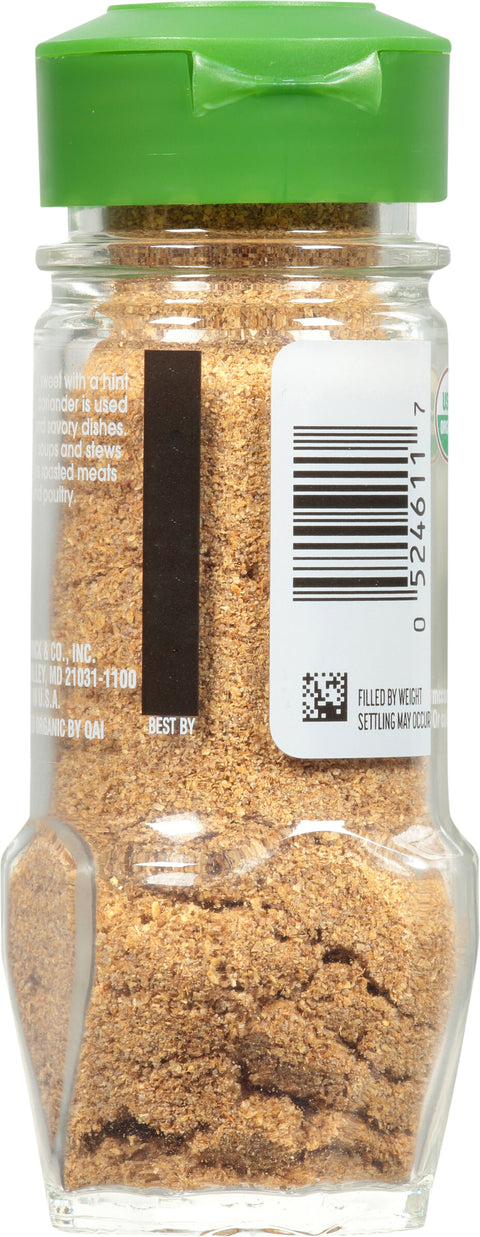 McCormick Organic Ground Coriander 1.25 OZ