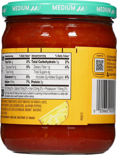 Newman's Own Medium Chunky Pineapple Salsa 16 OZ