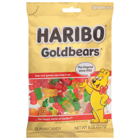 Haribo Goldbears Gummi Candy Share Size 8 oz - 10 Pack