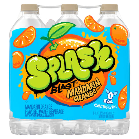 Splash Blast Mandarin Orange Water Beverage 6