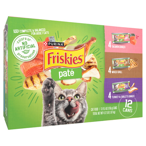 Friskies 3 Flavor Pate Variety 66 OZ