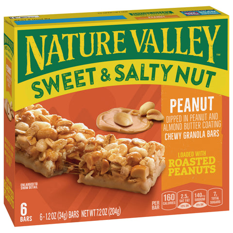Nature Valley Sweet & Salty Nut Chewy Peanut Granola Bars 7.2 OZ