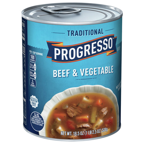 Progresso Traditional Soup Beef & Vegetable 18.5 OZ