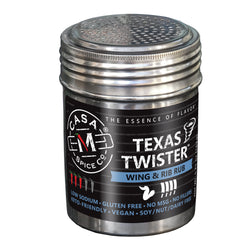 Casa M Spice Co LLC Texas Twister‚ Wing and Rib Rub - Stainless Shaker - 5.75 OZ 6 Pack