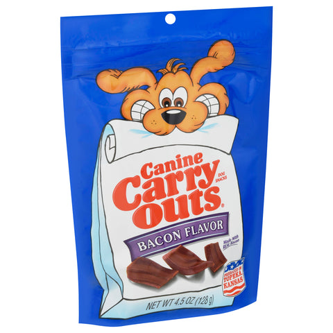 Canine Carry Outs Dog Treats Bacon 4.5 OZ