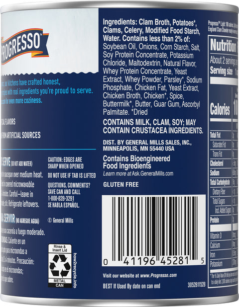 Progresso Soup Light New England Clam Chowder 18.5 OZ