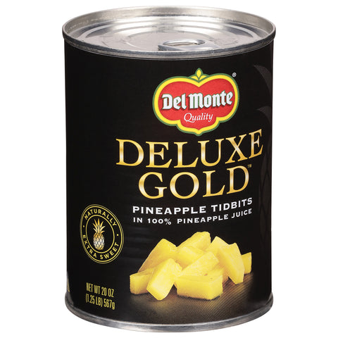 Del Monte Gold Pineapple Tidbits In Juice 20 OZ