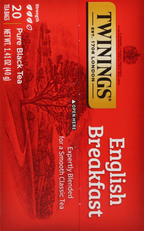 Twinings English Breakfast Black Tea 20 CT