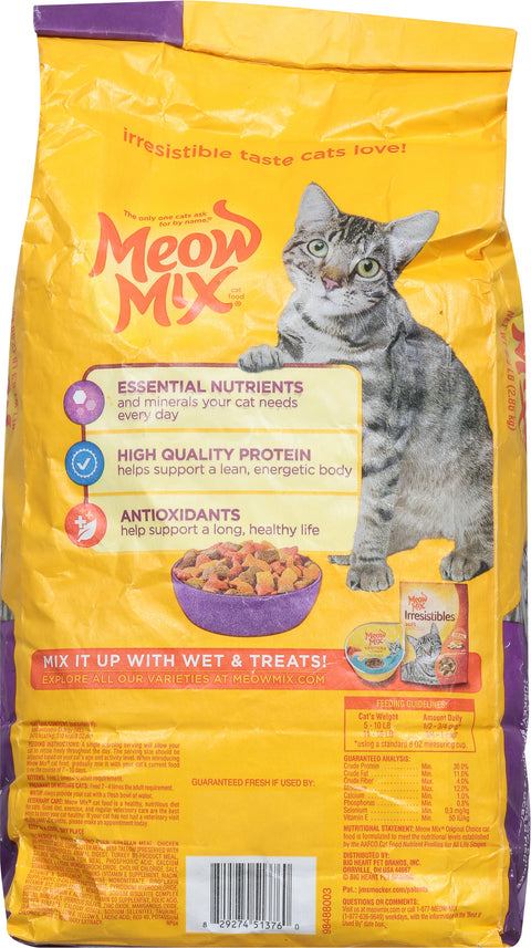 Meow Mix Original Choice Cat Food 6.3 LB