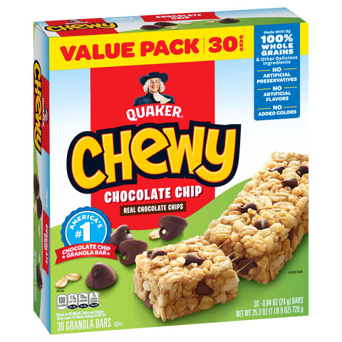 Quaker Chocolate Chip Granola Bars 25.3 OZ