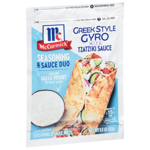 McCormick Greek Style Gyro and Tzatziki Seasoning Mix 1.5 OZ