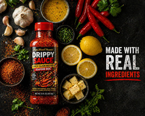 Drippy Sauce® Spicy Cajun Butter Seafood Boil Sauce