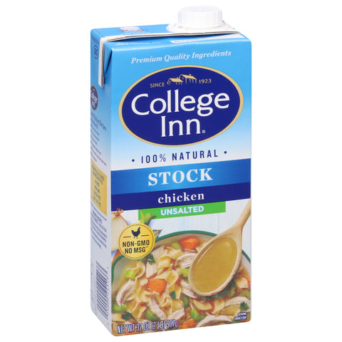 College Inn Bold Unsalted Chicken Stock 32 OZ