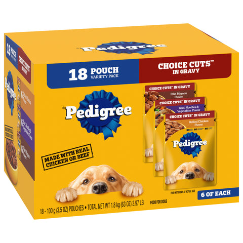 Pedigree Choice Cuts In Gravy Dog Food 63.49 OZ