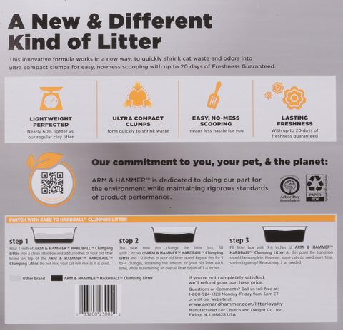 Arm & Hammer HardBall Multi-Cat Clumping Litter 7 lb