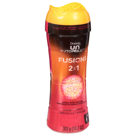 Downy Unstopables Fusions In-Wash Laundry Scent Booster Beads, Twilight and Jasmine Scent, 16 oz, 2-in-1 All Day Freshness