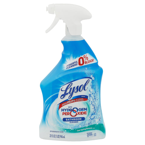 Lysol Cool Spring Breeze Scent Bathroom Cleaner 32 fl oz - 12 Pack